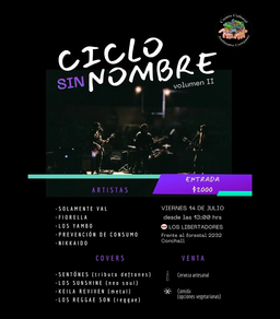 Flyer de Ciclo Sin Nombre Vol. 2