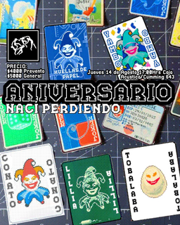 Flyer de Aniversario Nací Perdiendo